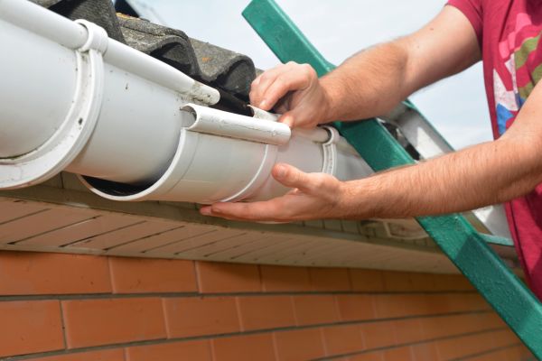 Large Gutter Repair in Zebulon